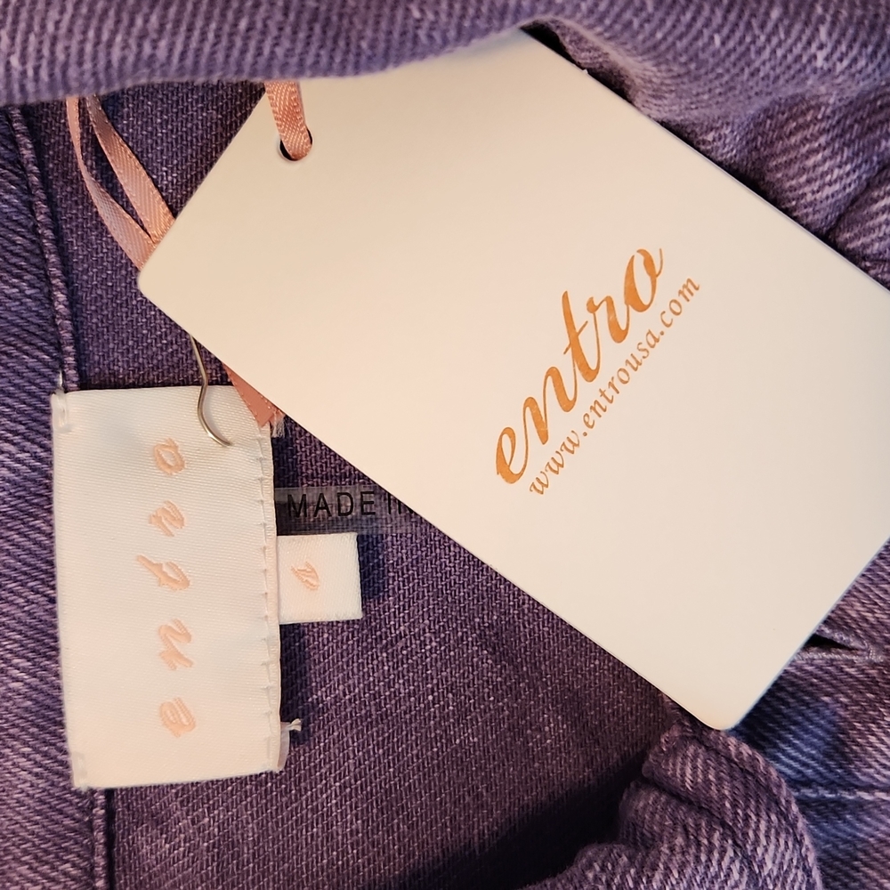 ENTRO Denim Utility Shacket Jacket - Picture 7 of 13